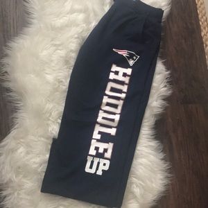 Pink patriots sweat pants